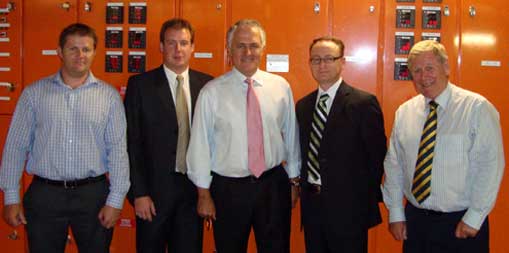 Malcolm Turnball visits North Tower